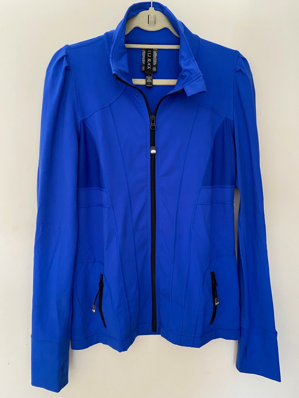 Lorna Jane Electric Blue Full-Zip Utility Jacket
